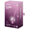 Satisfyer Boules de Geisha Vibrantes Connectées Love Birds 1 9 x 3cm Rose